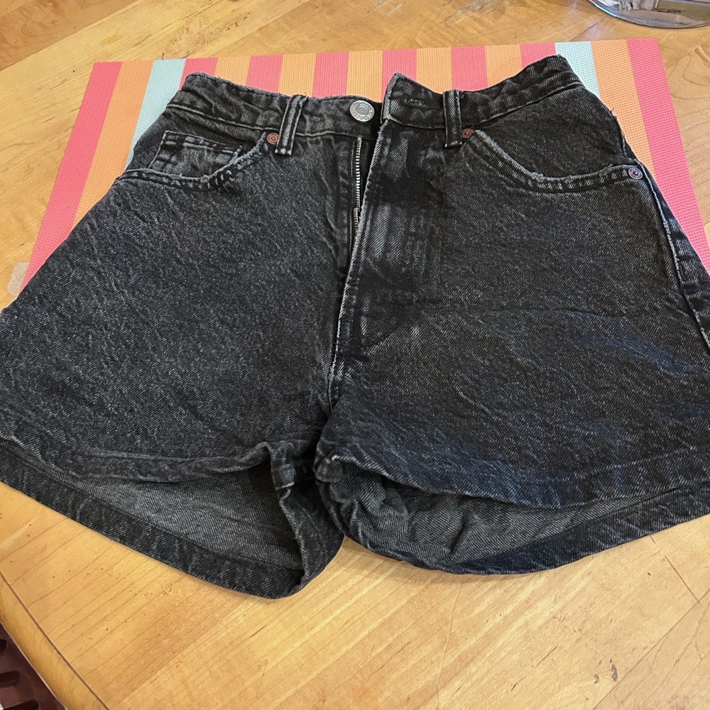 Zara Charcoal Jean Shorts